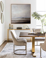 Modern Abstract Art Brown Landscape Canvas Painting Rich Textured Painting For Livingroom