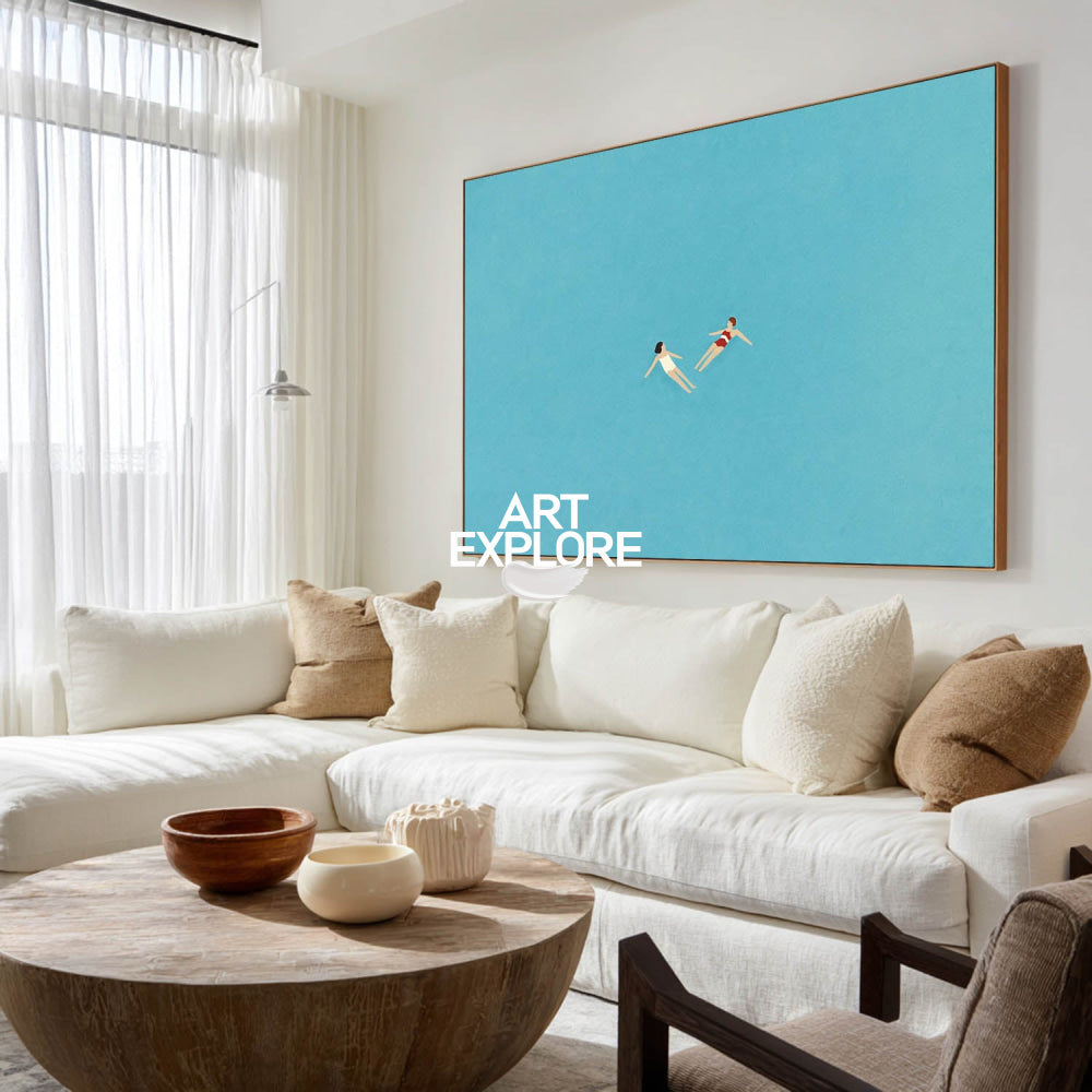 Floating Swimmers Art #ABSH71