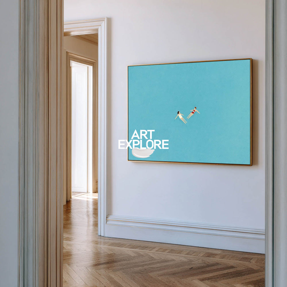 Floating Swimmers Art #ABSH71