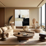 Modern Black and White Abstract Minimalist Wall Art Black and White Canvas Painting