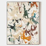 Large Beige Texture Paintings Beige Minimalist Wall Art Oversized Beige Abstract Fine Art For Sale