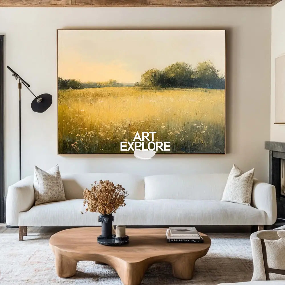 Modern Abstract Painting #ABAH180 24’’H x 32’’W/ 61 x 81 CM / Unstretched/ Rolled Canvas Abstract Art