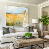 Large Beautiful Girl Seascapes Oil Painting Modern Seascape Textured Art Modern Canvas Art For Sale