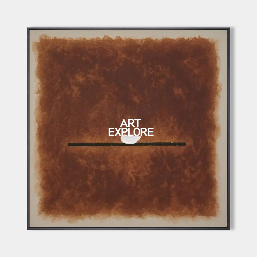 Wabi-sabi Brown Wall Art Large Gradient Monochrome Textured Canvas Art Brown Minimalist Art For Sale