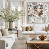 Modern Man Portrait Canvas Painting Rich Textured Art Painting Large Cavas Wall Art For Living Room