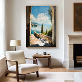 Large Landscape Art Oil Painting Livingroom Canvas Wall Art, Beautiful Impressionistic Painting