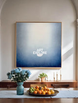 Oversized Modern Blue Painting for Living Room or Office Wall | Handmade | ArtExplore