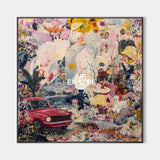 Striking Graffiti Canvas Wall Art Decor Art – Large Handmade Dreamspace Oil Painting | ArtExplore