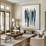 Textured Modern Wall Art for Living Room – Wabi-Sabi Aesthetic Abstract Canvas by ArtExplore