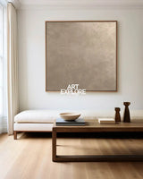 Organic Minimalist Oil Painting for Modern Homes & Hotels – Wabi-Sabi Style | ArtExplore