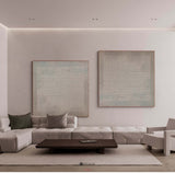 Wabi-Sabi Brown Minimalist Painting Modern Plaster Painting Abstract Framed Art For Sale