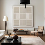 Large Beige Canvas Art Textured Wall Art Wabi-sabi Minimalist Plaster Wall Art For Livingroom