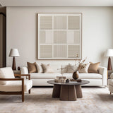 Large Beige Canvas Art Textured Wall Art Wabi-sabi Minimalist Plaster Wall Art For Livingroom