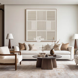 Large Beige Canvas Art Textured Wall Art Wabi-sabi Minimalist Plaster Wall Art For Livingroom