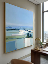 Blue Field Wall Art #ABLS98