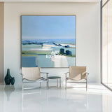 Blue Field Wall Art #ABLS98