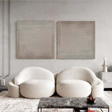 Wabi-Sabi Brown Minimalist Painting Modern Plaster Painting Abstract Framed Art For Sale