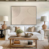 Large Beige Textured Canvas Wall Art,Beige Rich Textured Painting Acrylic ,Original Beige Oil Painting