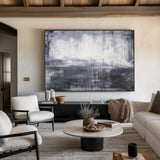 Grey And White Abstract Art Large Grey Wall Art Contemporary Canvas Art