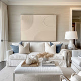 Large Beige Textured Canvas Wall Art,Beige Rich Textured Painting Acrylic ,Original Beige Oil Painting