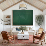 Modern Green Textured Canvas Wall Art,Green Rich Textured Painting Acrylic ,Original Green Oil Painting