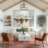 Large Modern Urban Painting Abstract Cityscape Art City Big Abstract Painting For Sale