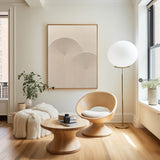 Modern 3d Beige Textured Painting Abstract Wall Art Monochromatic Art Minimalist Beige Artwork Wall Art Minimalist Apartment Decor