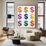 Modern Colorful Pop Art Painting Bauhaus Wall Art Andy Warhol Artworks Abstract Art for Livingroom