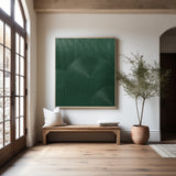3D Green Minimalist Wall Art Rich Textured Abstract Artwork Acrylic Painting For Living Room
