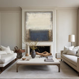 Brown Minimalist Acrylic Painting On Canvas Extra Large Beige Minimal Canvas Art Minimalist Wall Art