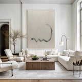 Large White And Beige Artwork Oversized Framed Wall Art X Large Wall Art