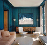 Extra Large Beach Canvas Art Abstract Coastal Wall Art Modern Seascape Paintings