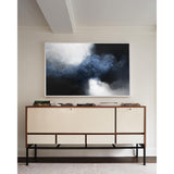 Large Abstract Dark Blue Painting Black And Blue Painting Textured Art