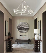 Modern Black Circular Wall Art Textured Wall Art Black Abstract Art Paintings Wabi-sabi Painting