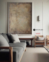 Brown Wabi-sabi Painting Minimalist Painting Brown Abstract Painting Brown Minimalist Abstract Art