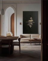 Black Gold Abstract Textured Wall Art Gold Abstract Paining Golden Textured Painting