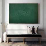 Modern Green Textured Canvas Wall Art,Green Rich Textured Painting Acrylic ,Original Green Oil Painting