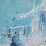 Large Blue Abstract Painting On Canvas Original Blue And White Canvas Paintings Oversized Light Blue Paintings Living Room Canvas Art