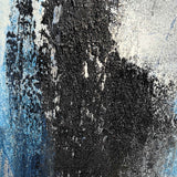 Large Blue Abstract Painting Navy Blue Abstract Art Original Blue Acrylic Paintings Blue And White Abstract Painting Living Room Canvas Art