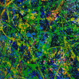 Green Square Abstract Art 47'' X 47'' #IS83