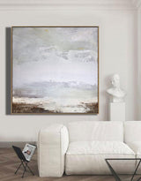 Coastal Wall Art Canvas Beach Scene Painting Impressionist Beach