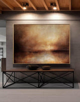 Impressionist Seascape Paintings Large Beach Canvas Wall Art Modern Beach Art