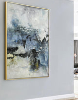 Large Vertical Abstract Painting Contemporary Abstract Art Abstract Wall Art For Living Room