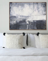 Grey And White Abstract Art Large Grey Wall Art Contemporary Canvas Art