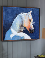 Famous Oil Paintings Of Horses White Horse Painting Framed Horse Wall Art