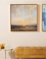 Abstract Landscape Art Square Sunset Canvas Art Modern Abstract Art