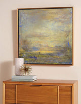 Yellow Abstract Painting Square Modern Canvas Art Extra Large Artwork