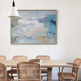 Beach Acrylic Painting Coastal Wall Art Large Seascape Wall Art Framed