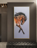 Modern Horse Art Equestrian Painting Contemporary Horse Art Framed Horse Wall Art