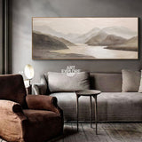 Extra Large Abstract landscape Painting Modern Landscape Canvas Art Huge Wall Art For Living Room